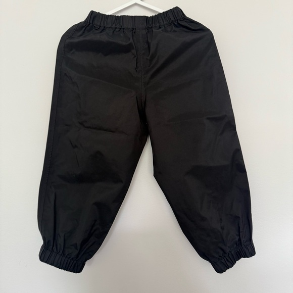 MEC Black Rain Pants with Elastic Cuffs - Picture 1 of 4
